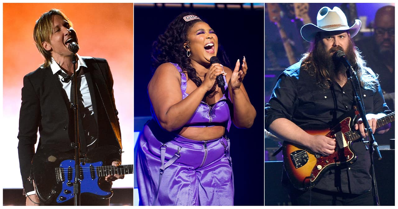 Photo of Keith Urban, Lizzo and Chris Stapleton