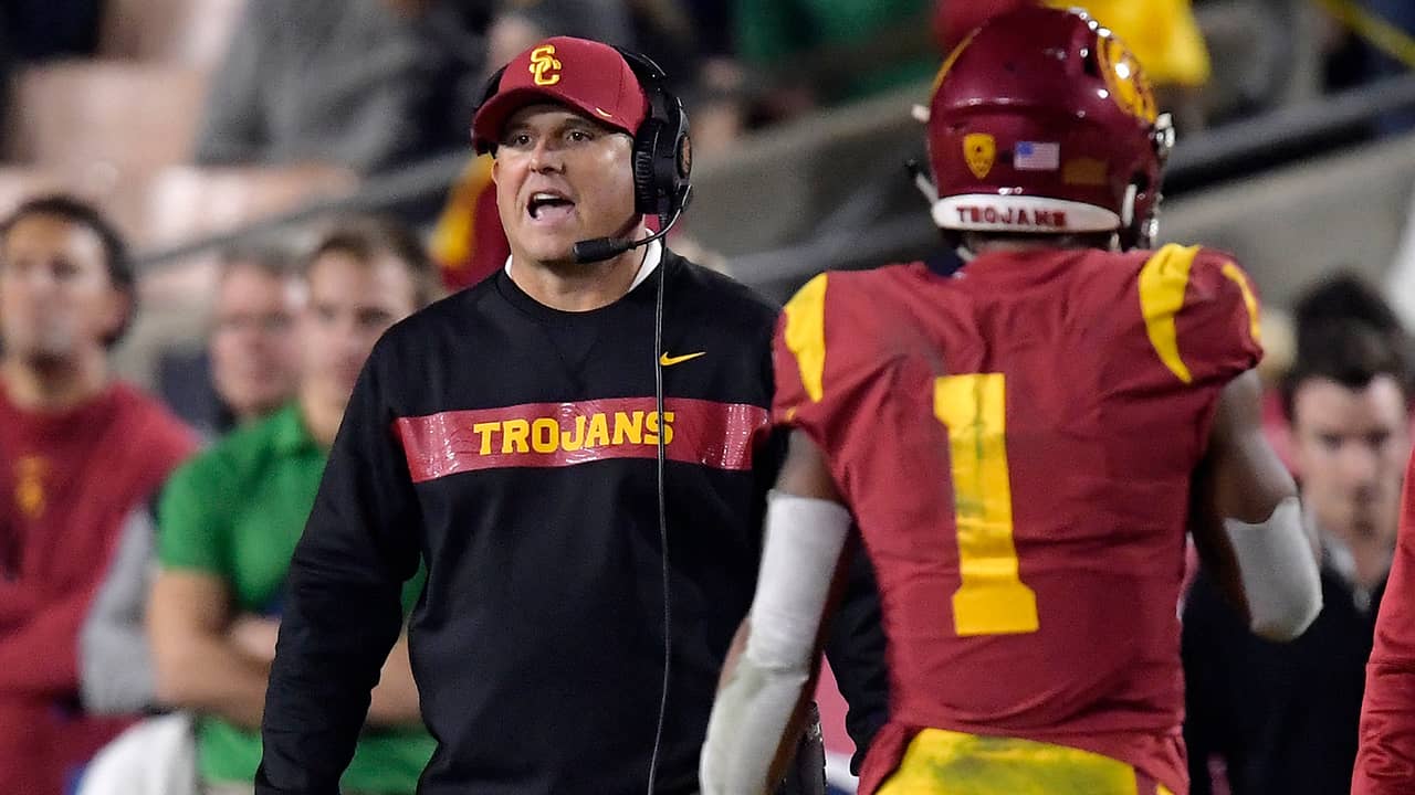 Photo of USC coach Clay Helton