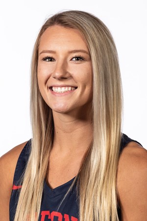 Portrait of Fresno State basketball player Maddi Utti