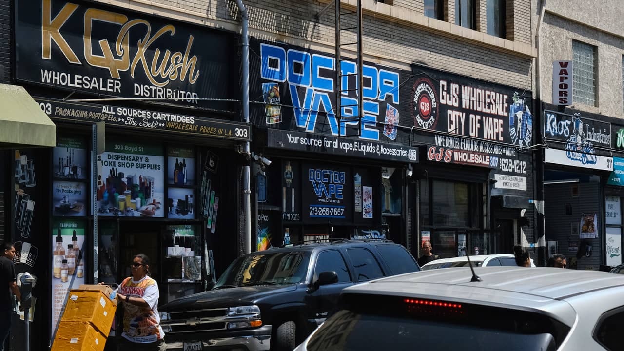 Photo of vape shops in downtown LA 
