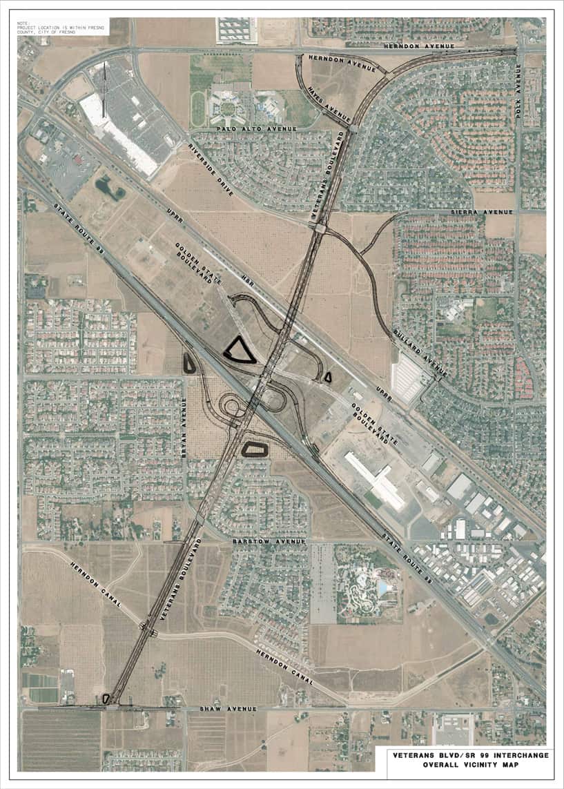 Map of Veterans Boulevard project