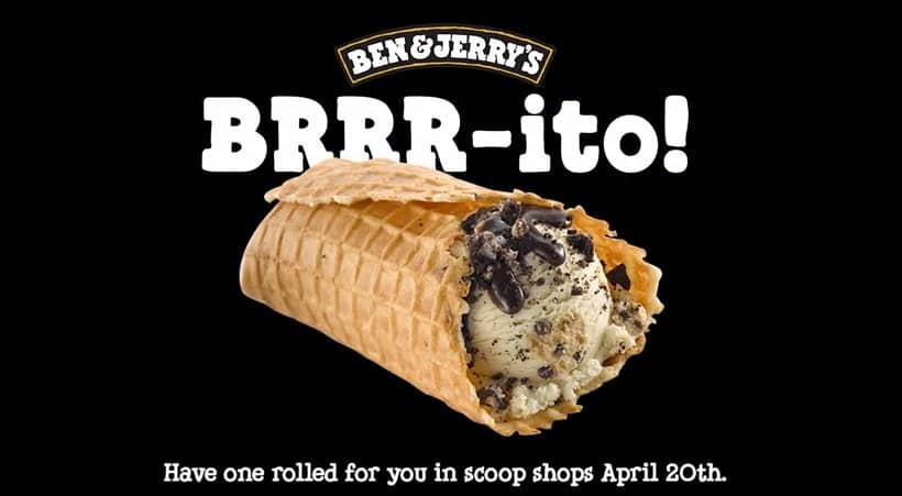 Photo of Ben & Jerry's 420 ad