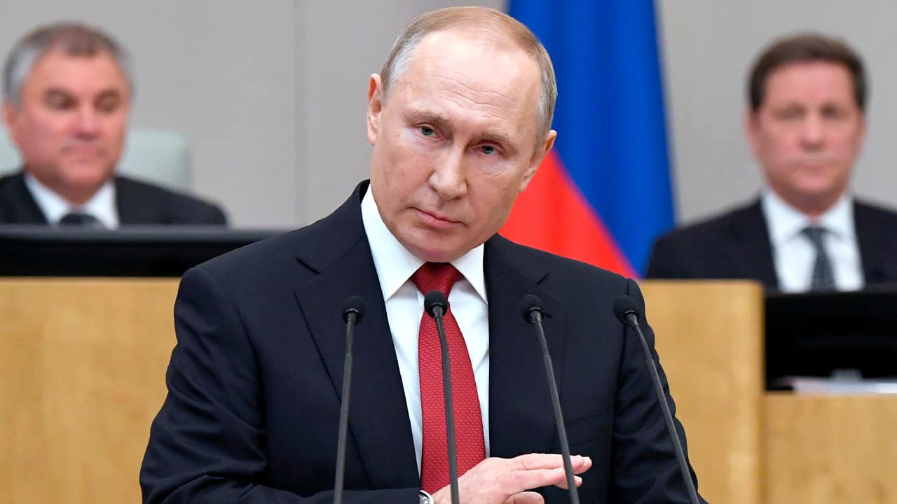 Photo of Russian President Vladimir Putin