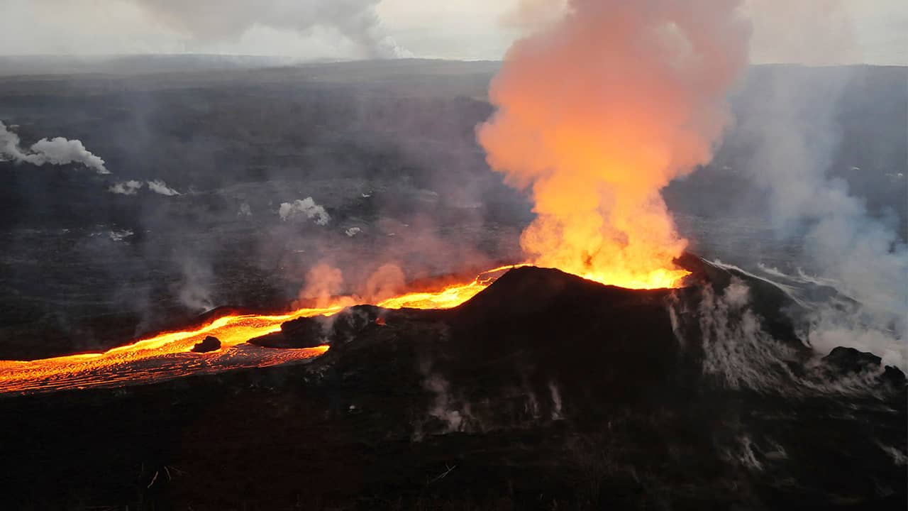 Photo of Kilauea volcano in Hawaii