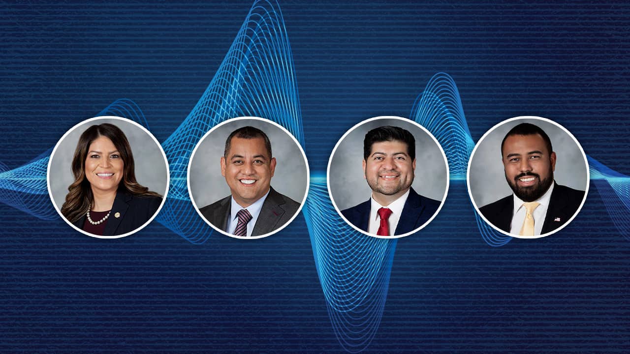 Image of Fresno City Councilmembers Esmeralda Soria, Miguel Arias, Luis Chavez and Nelson Esparza