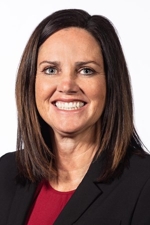 Portrait of Fresno State women's basketball coach Jaime White