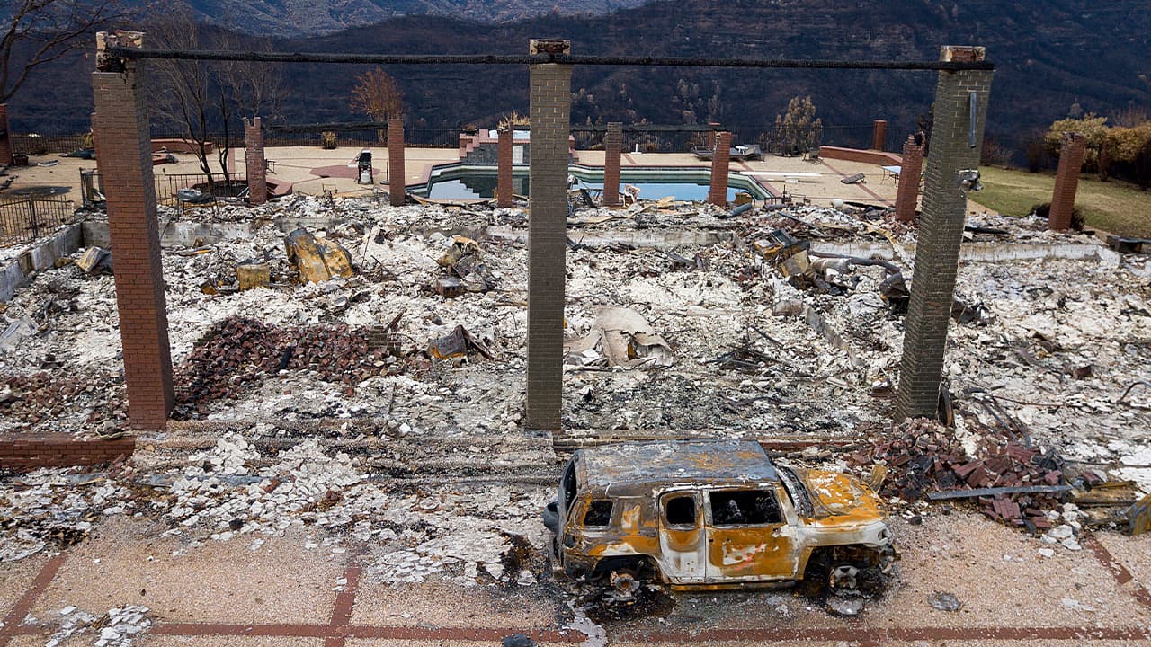 Photo of wildfire aftermath