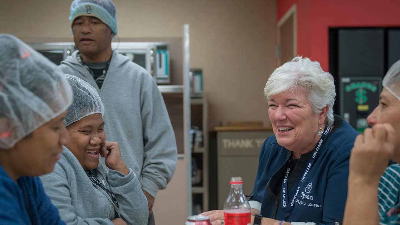 Photo of Tyson Foods employees