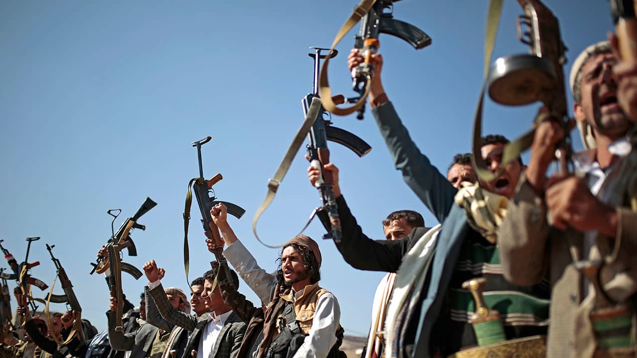 Photo of Houthi rebels