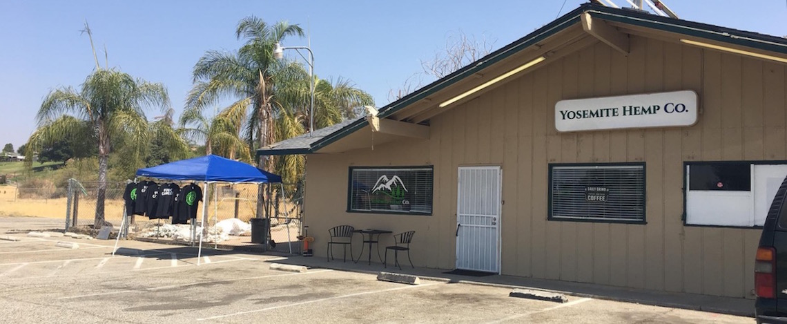 Photo of the exterior of the Yosemite Hemp Company in Fresno County