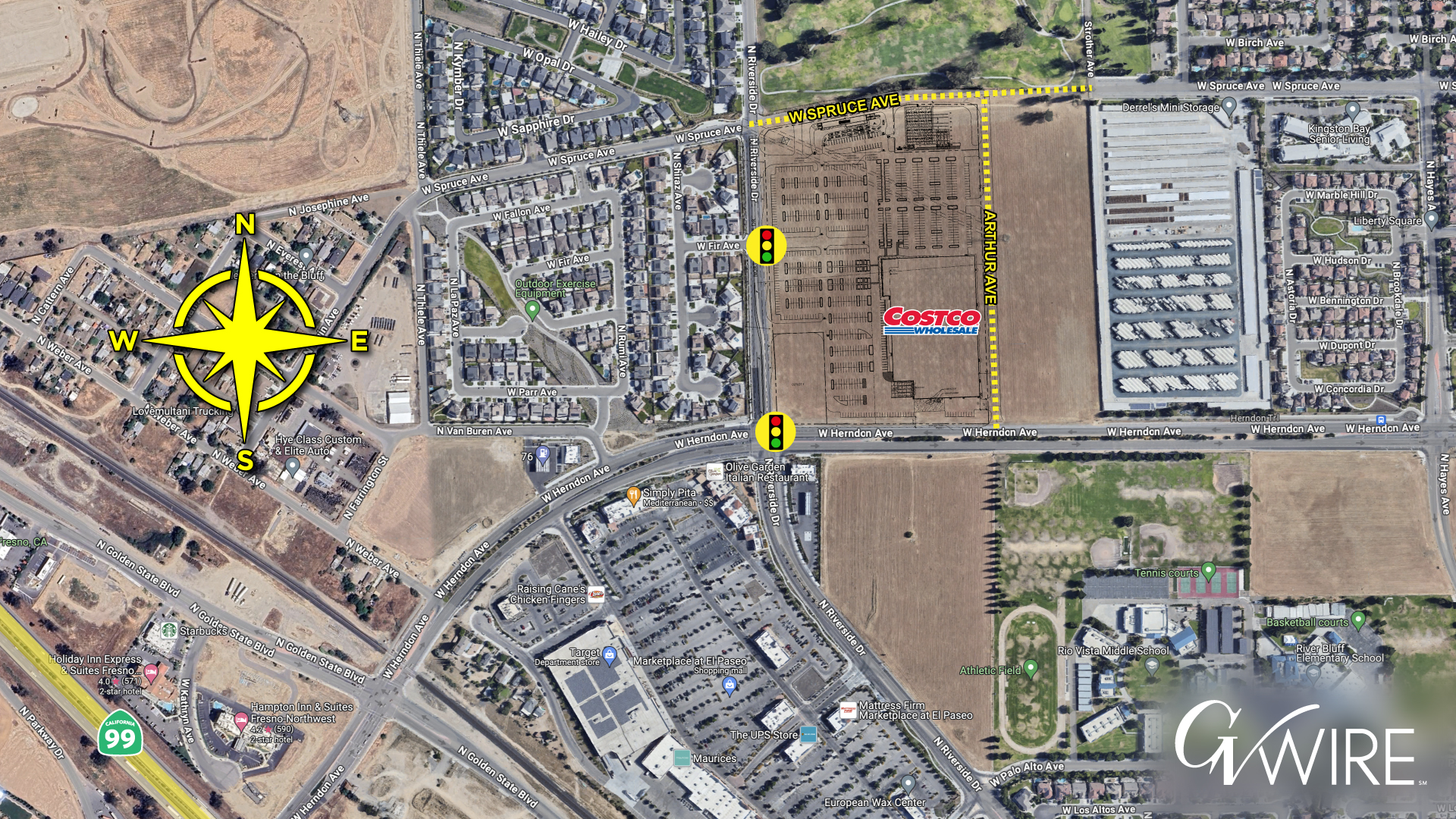 New Northwest Fresno Costco Locator Map