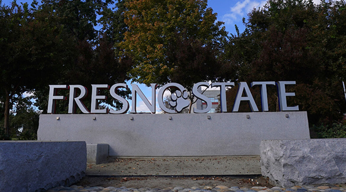 Image of the Fresno State sign