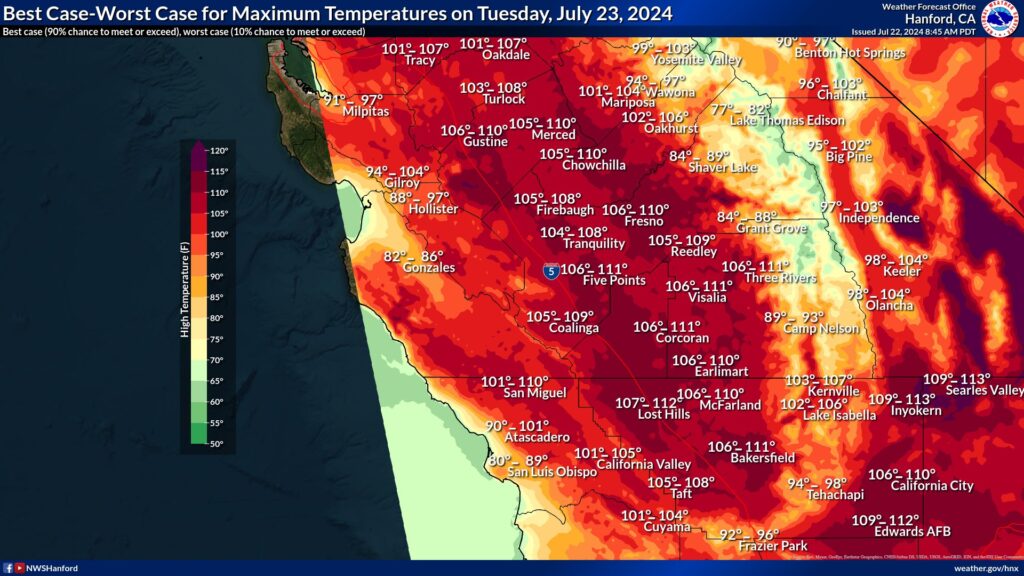 Extreme San Joaquin Valley Heat