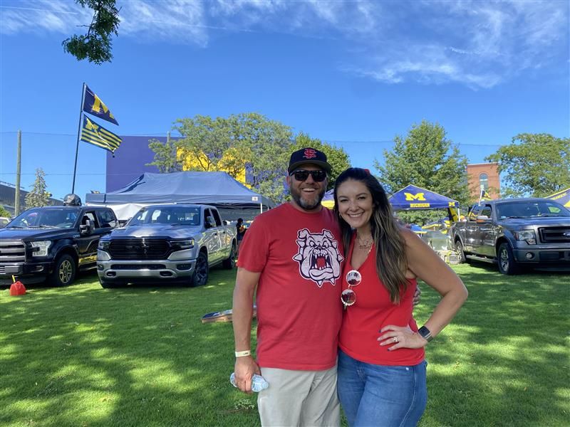 Jeff and Priscilla Kangas traveled from Cumming, Georgia, to see Fresno State play at Michigan, Saturday, Aug. 31, 2024.
