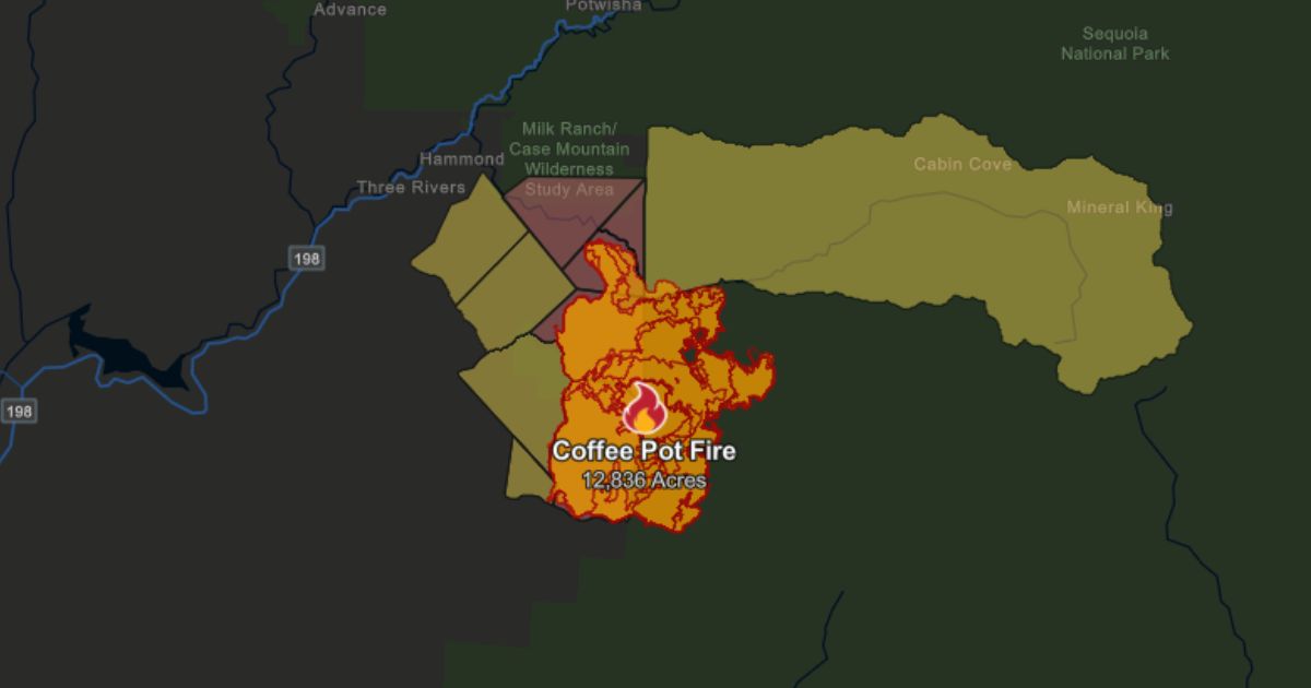 Close to 1,500 Personnel Work to Contain Tulare County's Coffee Pot ...