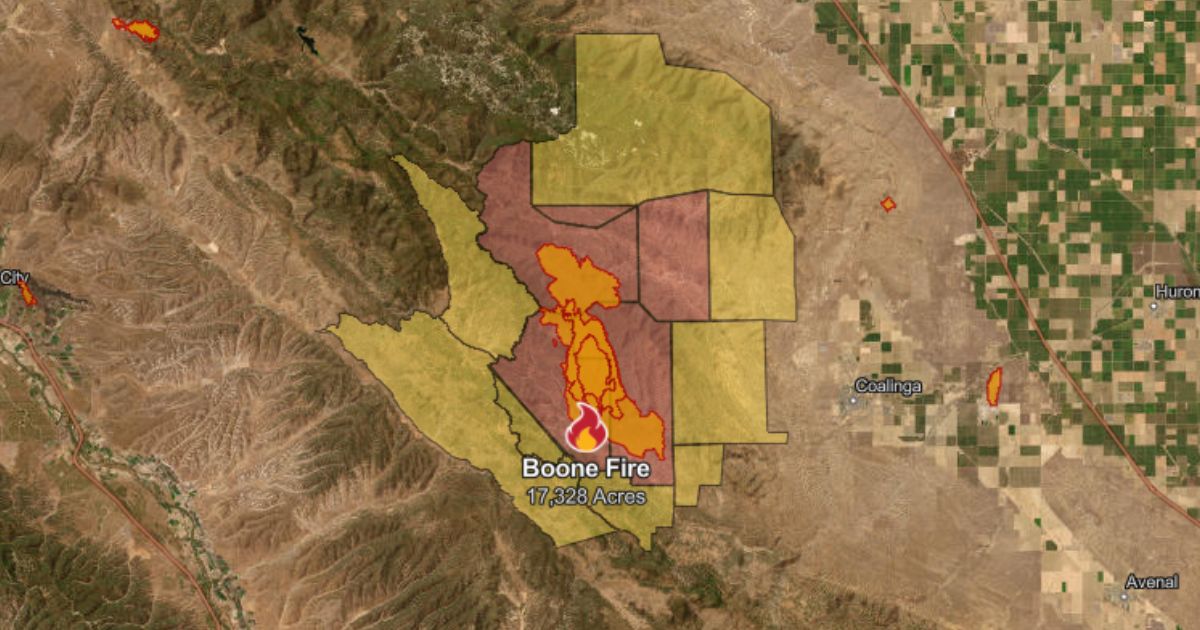 Evacuation map showing evacuation orders in red and warnings in yellow as of Thursday, Sept. 6, 2024.