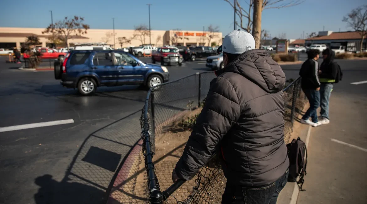 Looking for work in Home Depot parking lot