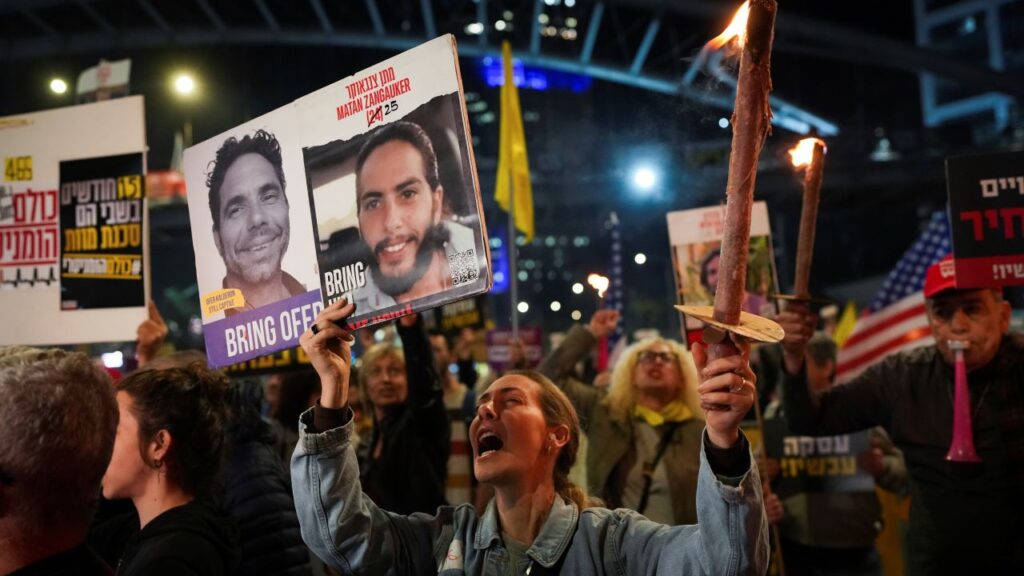 Hostage Release Demonstrators