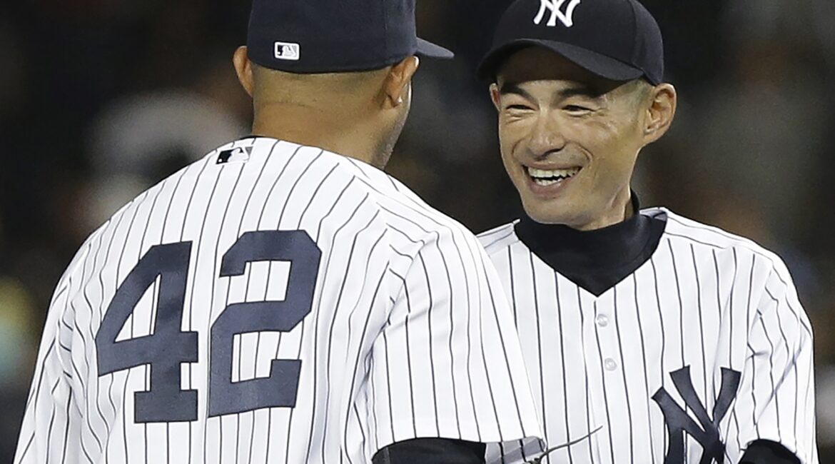 Ichiro Suzuki in Yankee Pinstripes