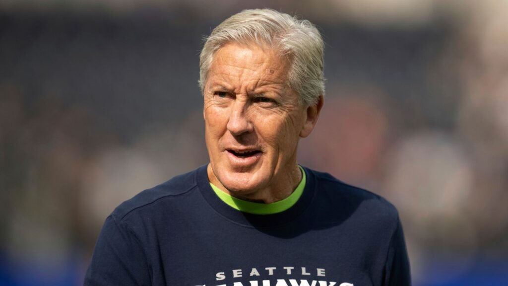 Seattle Seahawks head coach Pete Carroll looks on before an NFL football game against the Los Angeles Rams, Sunday, Nov. 19, 2023, in Inglewood, Calif. (AP File)
