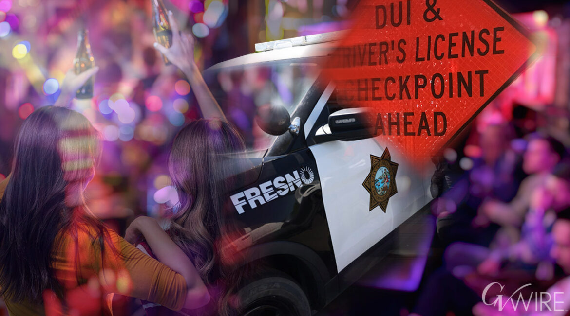 Fresno Police DUI Checkpoint Party (GV Wire Composite/Paul Marshall)