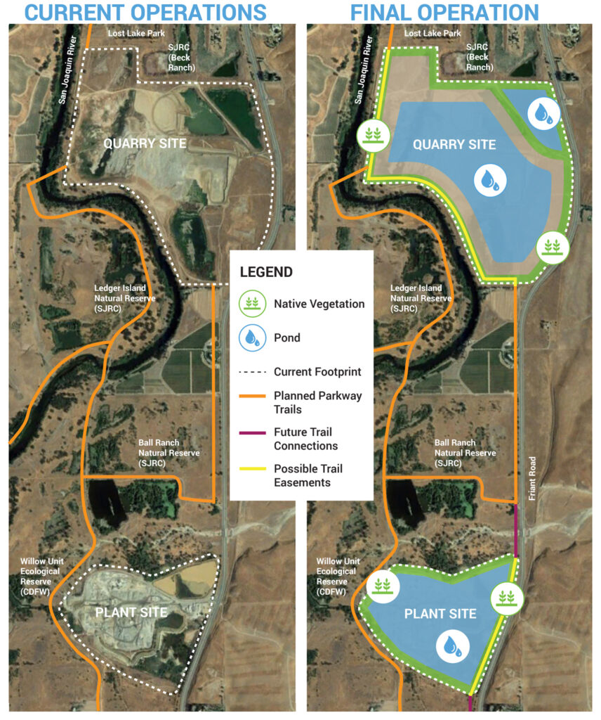 Rendering of Cemex's Rockfield Quarry on the San Joaquin River