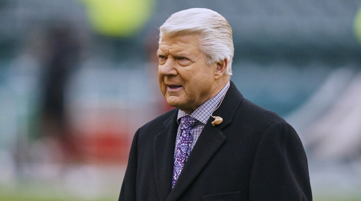 Fox Sports analyst and Former Dallas Cowboys head coach Jimmy Johnson looks on prior to the NFC Championship NFL football game between the San Francisco 49ers and the Philadelphia Eagles, Jan. 29, 2023, in Philadelphia. (AP File)