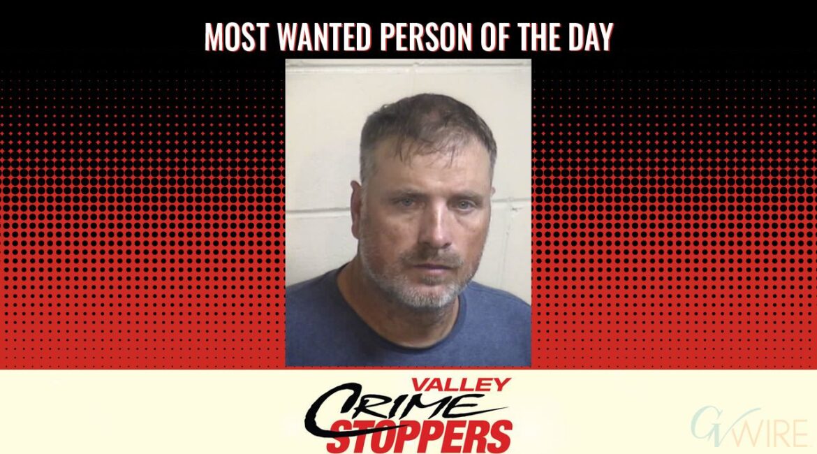 Jason Allen Wisdom is Valley Crime Stoppers' Most Wanted Person of the Day for March 5, 2025. (Valley Crimes Stoppers)
