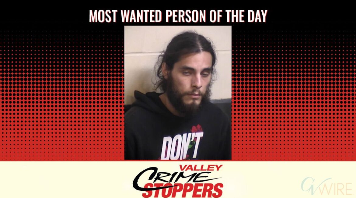 Mikey Thomas Manning is Valley Crime Stoppers' Most Wanted Person of the Day for March 6, 2025. (Valley Crimes Stoppers)