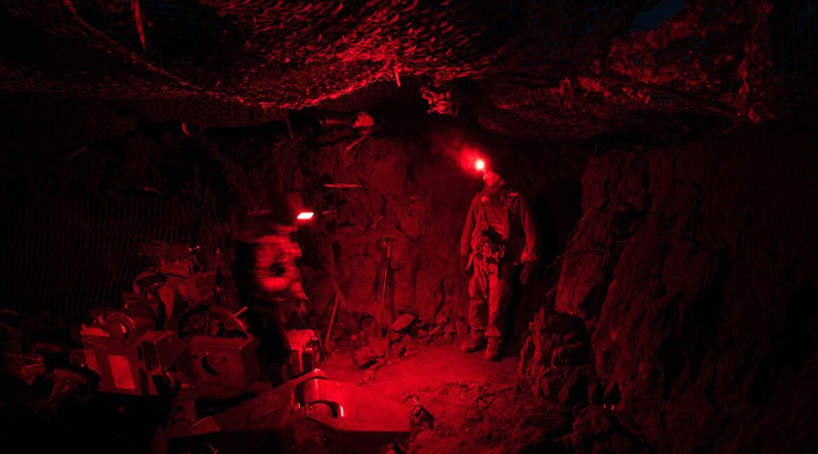 Ukrainian soldiers with the 148th Separate Artillery Zhytomyr Brigade of Air Assault forces on the front line near Kurakhove on Feb. 14, 2025. CIA director John Ratcliffe said on March 5 that intelligence sharing with Ukraine had been paused alongside military aid to pressure its government to cooperate with the Trump administration’s plans to end the country’s war with Russia. (Tyler Hicks/The New York Times)