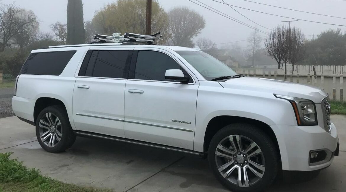 Visalia police are seeking the public’s help in locating a stolen 2018 GMC Yukon Denali and urge anyone with information to contact authorities. (Visalia PD)