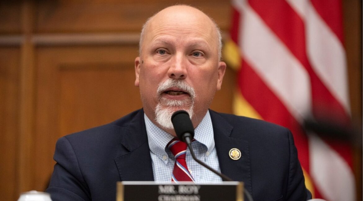 Rep. Chip Roy, R-Texas, speaks during a joint subcommittee hearing of the House Judiciary Committee on Capitol Hill, Tuesday, April 1, 2025, in Washington. (AP/Mark Schiefelbein)