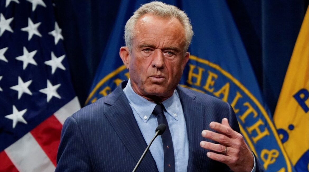 U.S. Health and Human Services (HHS) Secretary Robert F. Kennedy, Jr. discusses the findings of the Centers for Disease Control and Prevention’s (CDC) latest Autism and Developmental Disabilities Monitoring (ADDM) Network survey, during a press conference at the Department of Health and Human Services in Washington, D.C., U.S., April 16, 2025. (Reuters/Elizabeth Frantz)