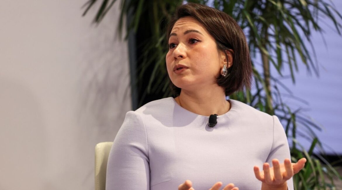 Barbara Peng, CEO of Business Insider, speaks during the Reuters NEXT conference, in New York City, U.S., December 10, 2024. REUTERS/Mike Segar/File Photo