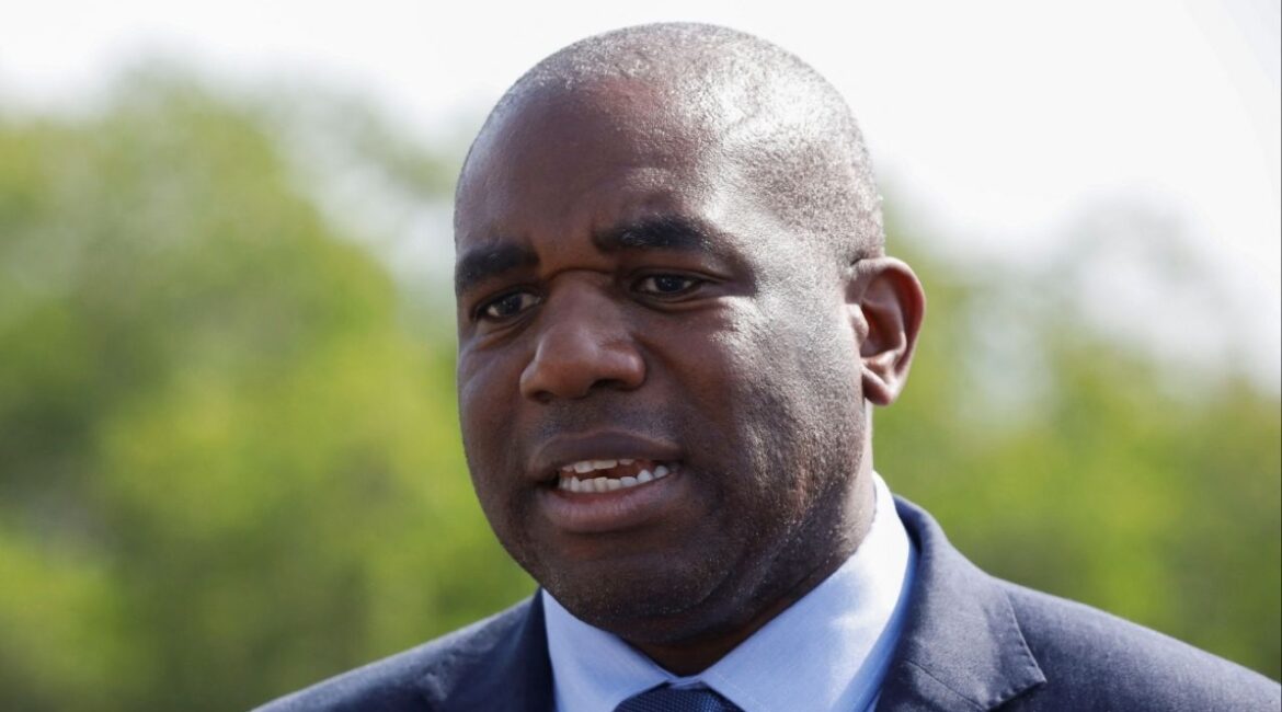 Britain's Foreign Minister David Lammy speaks with Reuters during an interview in Islamabad, Pakistan May 17, 2025. REUTERS/Salahuddin/File Photo