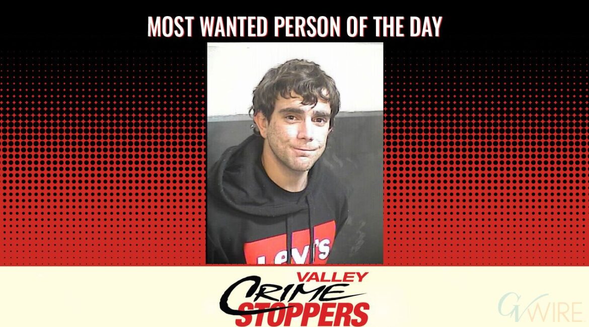 Chad Owen Baugus is Valley Crime Stoppers' Most Wanted Person of the Day for May 21, 2025. (Valley Crimes Stoppers)
