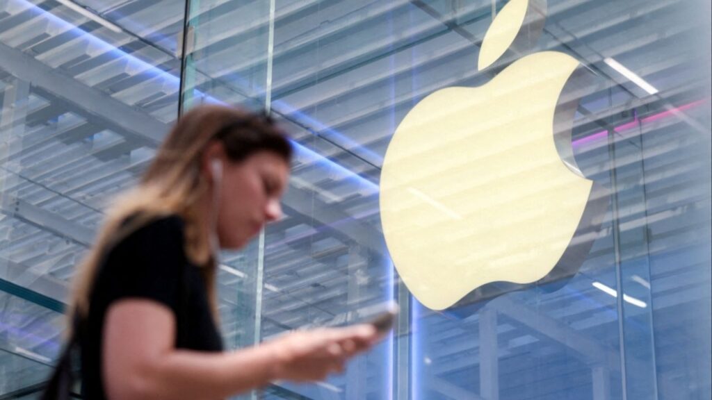 A person walks by the Apple store on Fifth Avenue in New York City, U.S., May 1, 2025. (Reuters File)