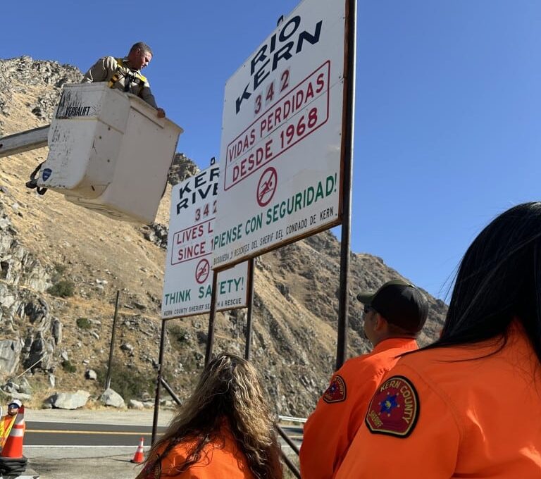 Kern River Warning Signs