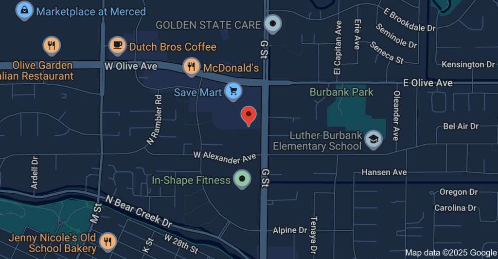 Merced Sun-Star building location map