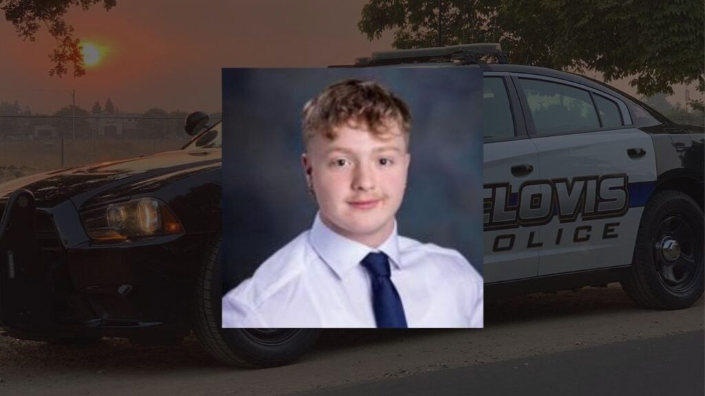 The Clovis Police Department identified two suspects they have arrested in connection with the murder of Caleb Quick, 18, at a Saturday, May 10, 2025, news conference. (GV Wire Composite)
