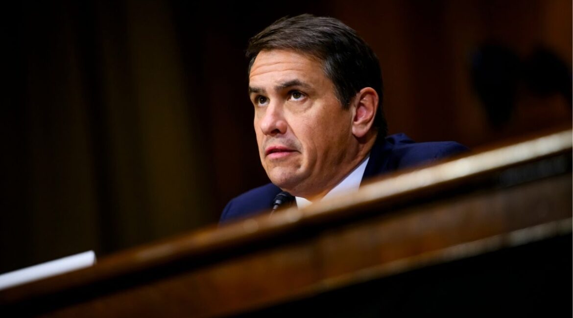 Todd Blanche responds to a question as he testifies during a Senate Judiciary Committee confirmation hearing on his nomination for deputy attorney general and Abigail Slater for assistant attorney general on Capitol Hill in Washington, Feb. 12, 2025. After firing the head of the Library of Congress, the president put his former personal lawyer, Todd Blanche, in charge of the facility. (Pete Kiehart/The New York Times)