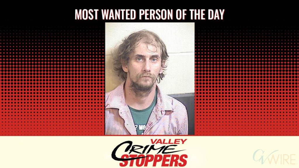 Travis Ray VanWinkle is Valley Crime Stoppers' Most Wanted Person of the Day