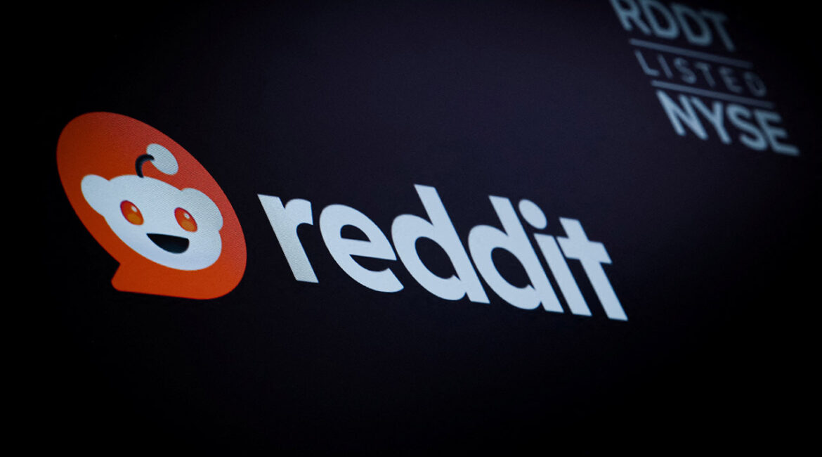 The company logo for Reddit is displayed on a screen on the floor at the New York Stock Exchange (NYSE) in New York City, U.S., May 15, 2024. (Reuters File)