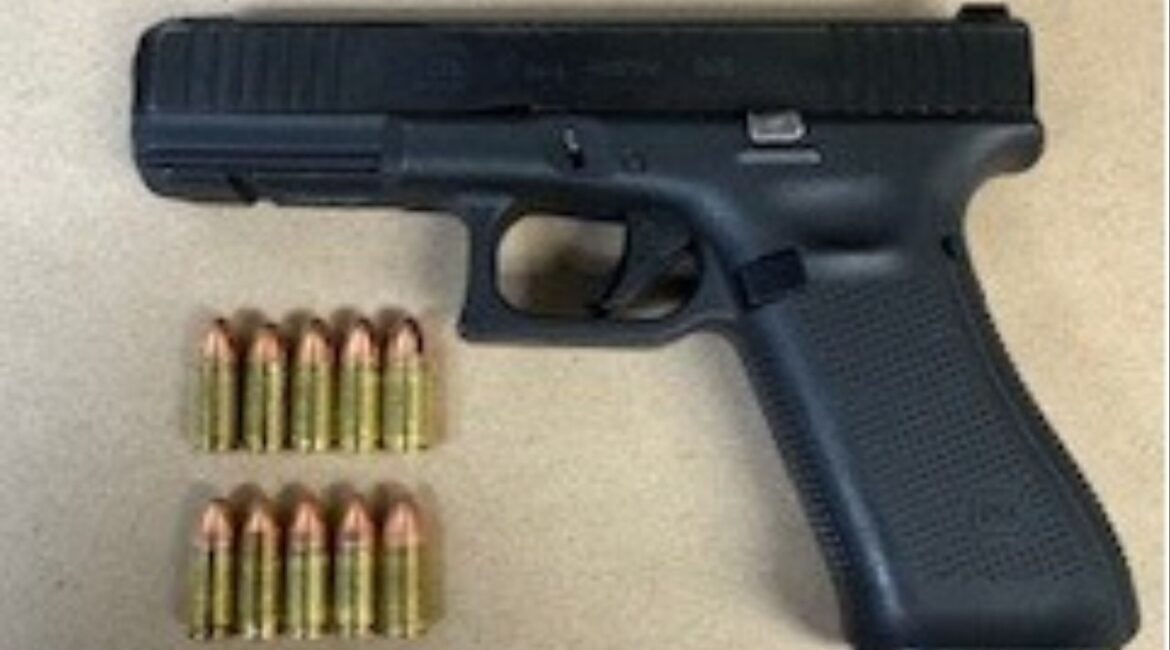 A Fresno driver was arrested for DUI and multiple weapon charges after officers found a loaded handgun with an obliterated serial number during a traffic stop near Belmont Avenue. (Fresno PD)