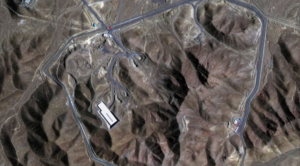 A satellite view shows an overview of Fordow underground complex, before the U.S. struck the underground nuclear facility, near Qom, Iran June 20, 2025. MAXAR TECHNOLOGIES/Handout via REUTERS/File Photo