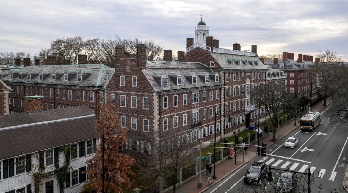 A view of Harvard campus on John F. Kennedy Street at Harvard University is pictured in Cambridge, Massachusetts, U.S., December 7, 2023. (Reuters File)