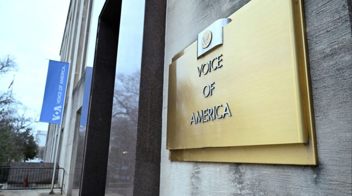 A view of the Voice of America (VOA) building, a day after more than 1,300 of the employees of the media broadcaster, which operates in almost 50 languages, were placed on leave in Washington, D.C., U.S. March 16, 2025. (Reuters File)