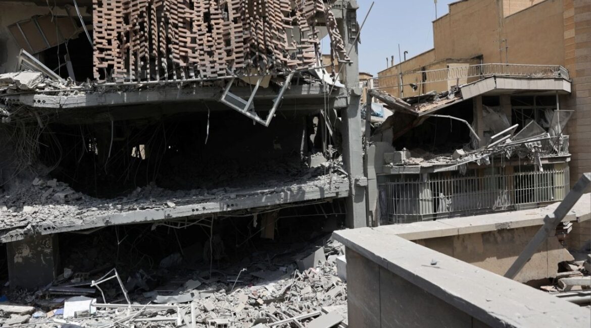 A view of the aftermath of an Israeli strike on a building last week, after the ceasefire between Israel and Iran, in Tehran, Iran, June 25, 2025. Majid Asgaripour/WANA (West Asia News Agency) via REUTERS