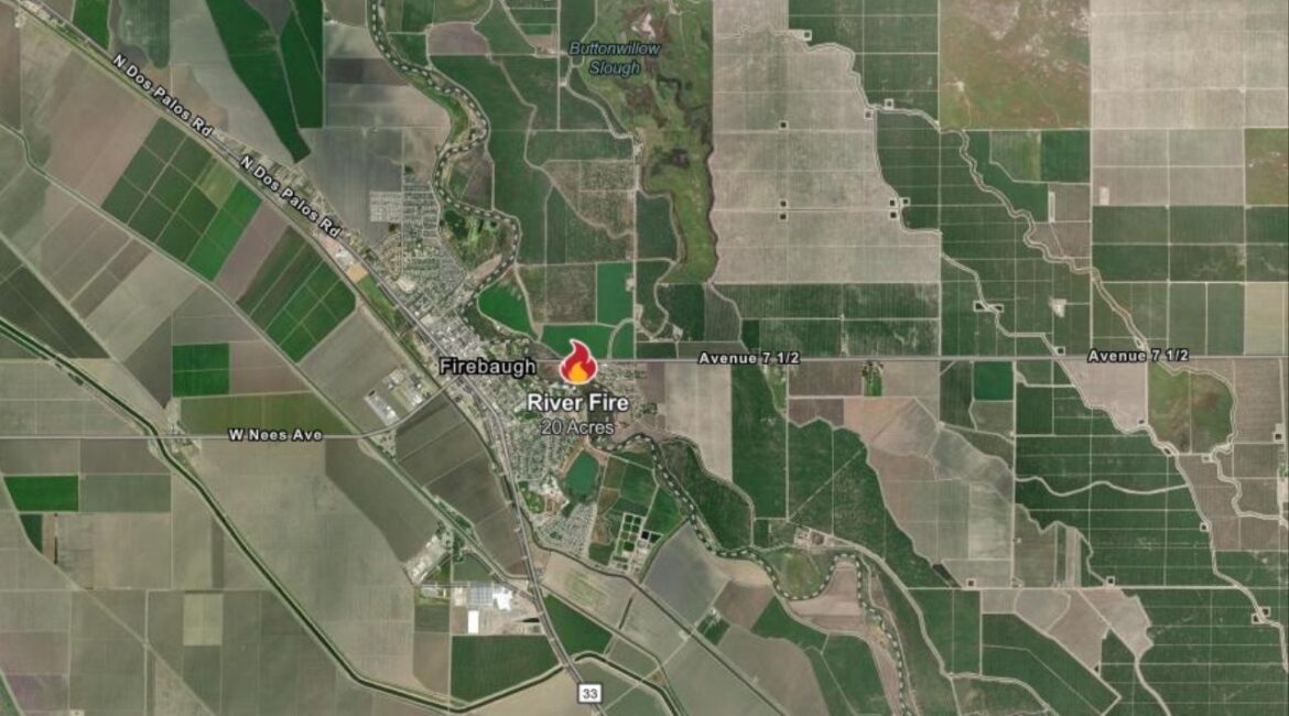 A wildfire burning near Avenue 7 1/2 and River Drive in Madera Valley has scorched 20 acres with zero containment as of Thursday, June 12, 2025, afternoon. (CalFire)