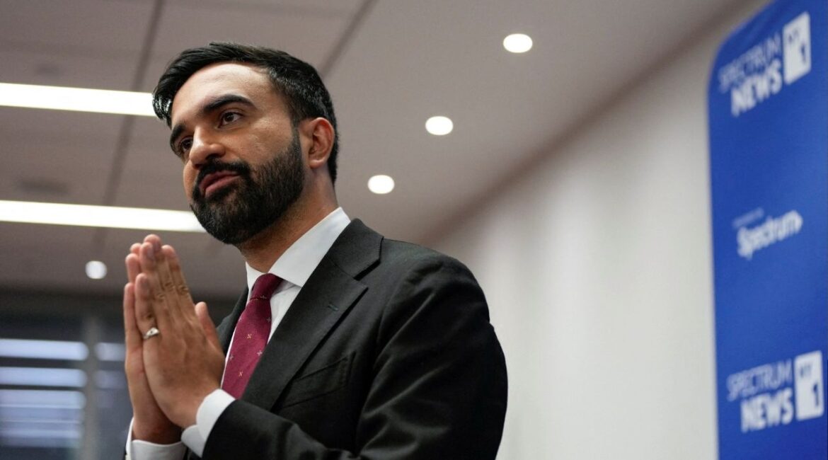 Assemblyman Zohran Mamdani talks to people after the New York City Democratic Mayoral Primary Debate at the John Jay College of Criminal Justice in the Gerald W. Lynch Theater in New York City., U.S., June 12, 2025. (Reuters File)